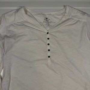 Kuhl Henley Shirt 3/4 Sleeve Women’s XL White Hiking Outdoors EUC RN 108846‎